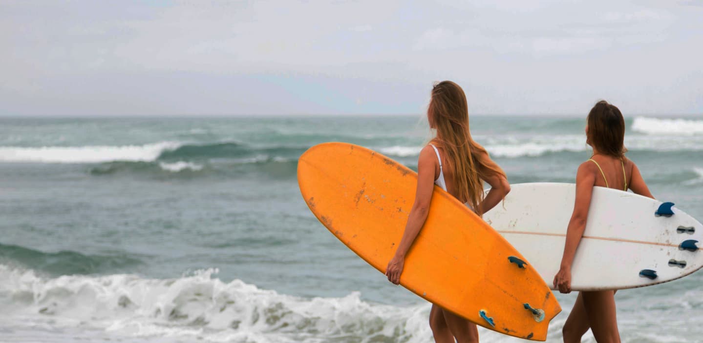 Beach with Surfboard